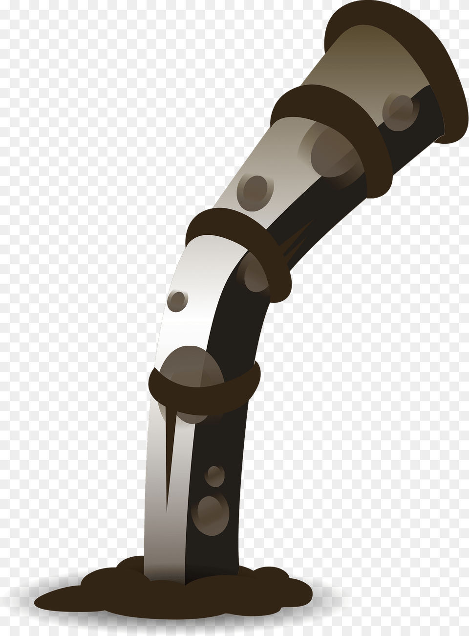 Brown Bent Pipe Clipart, Electrical Device, Microphone, Tape Free Transparent Png