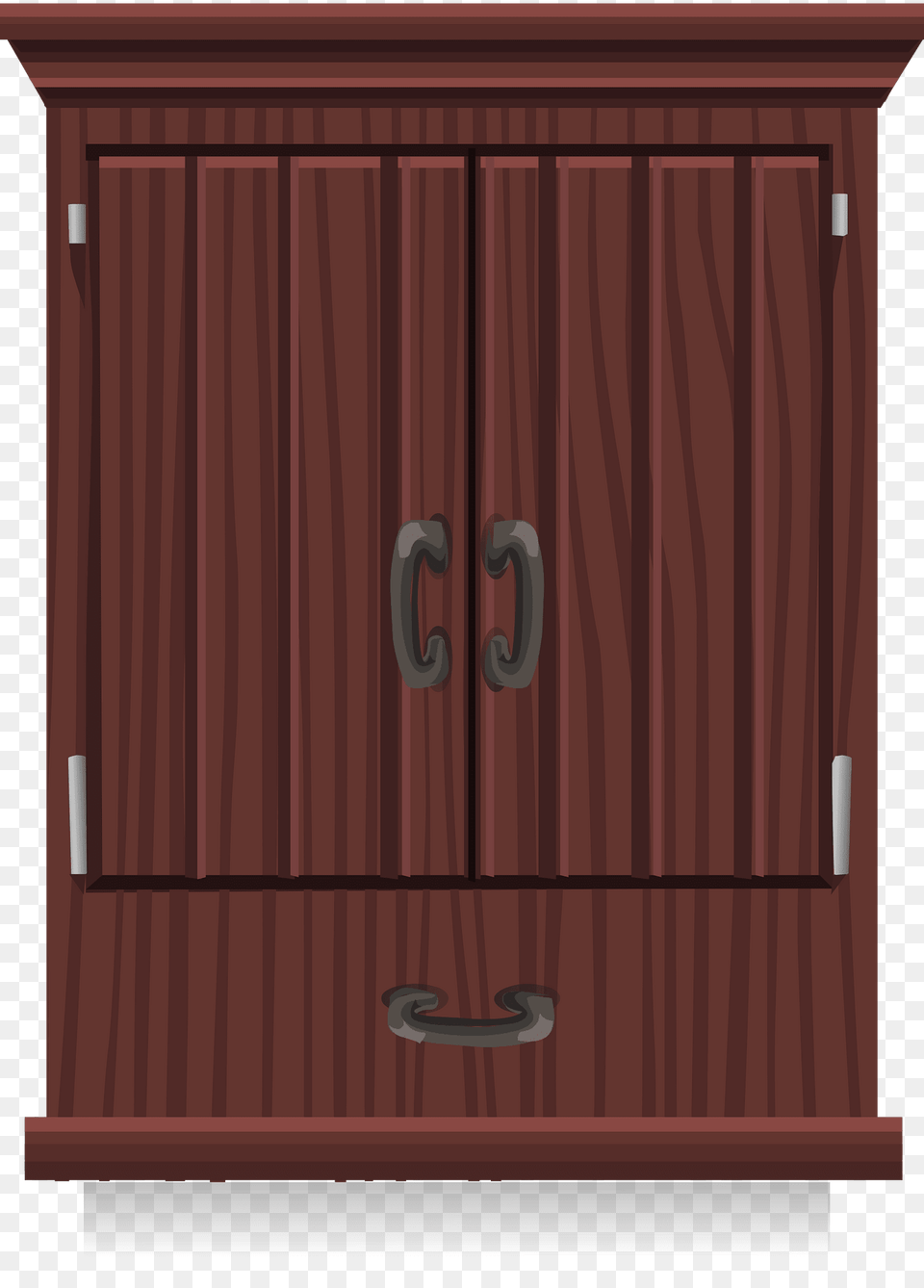 Brown Big Wardrobe Clipart, Closet, Cupboard, Furniture, Gate Png