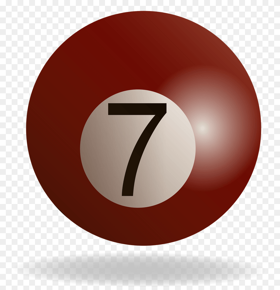 Brown Billiard Ball Clipart, Number, Symbol, Text, Sphere Free Png