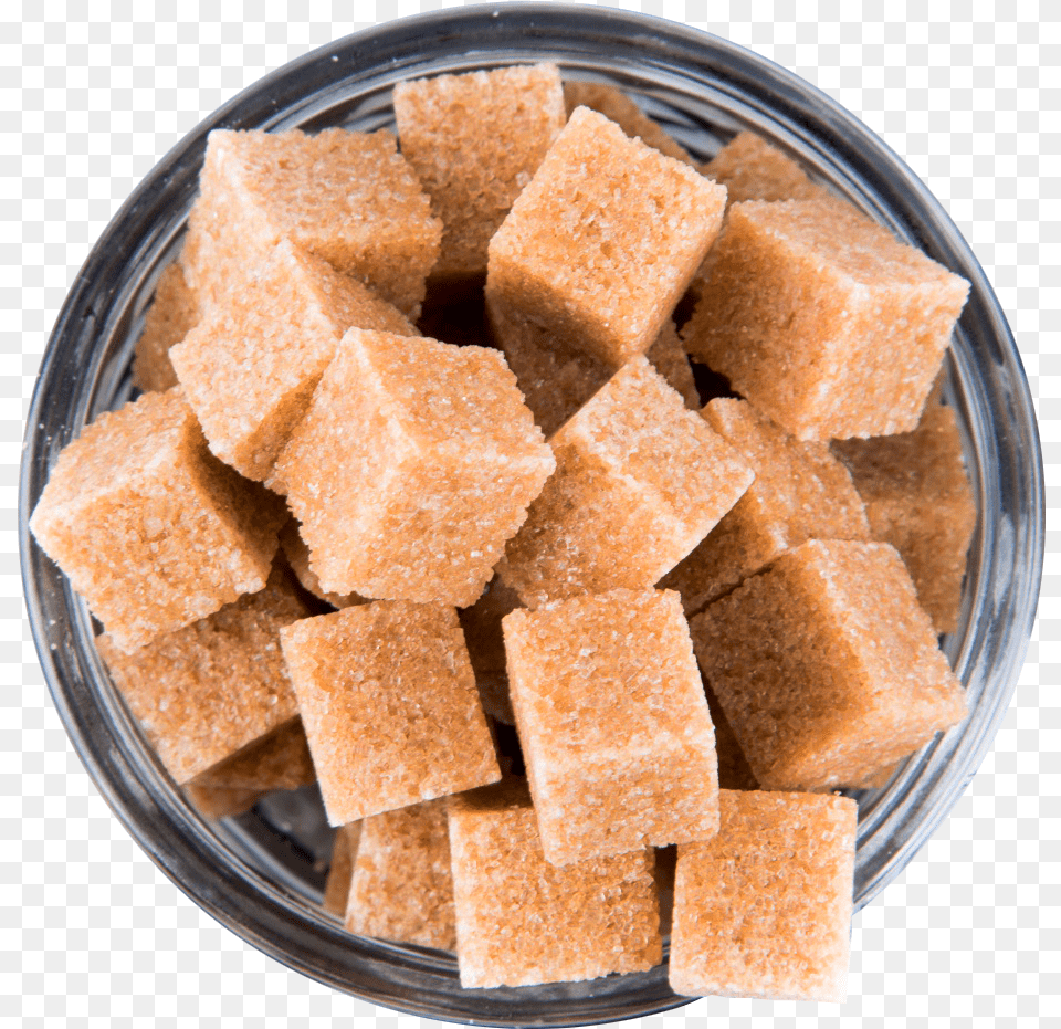 Brown Cane Sugar Cubes Image, Bread, Food, Plate Free Png