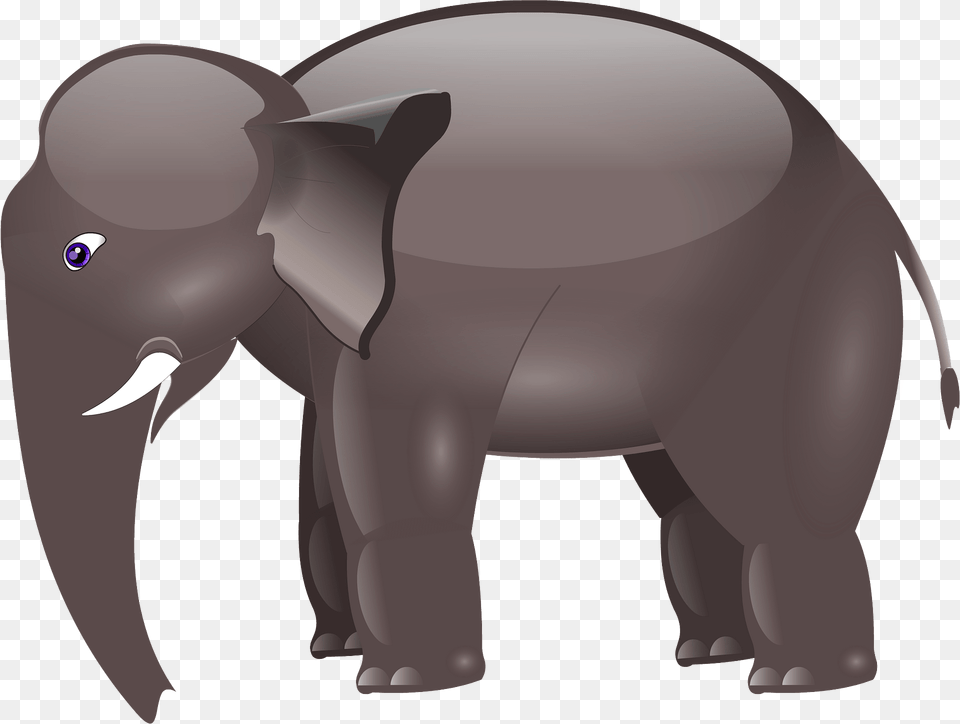 Brown Cartoon Elephant Clipart, Animal, Mammal, Wildlife Png Image
