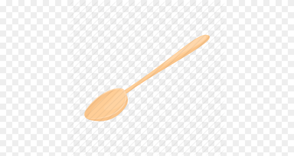 Brown Cartoon Spoon Utensil Wood Wooden Icon, Cutlery, Kitchen Utensil, Wooden Spoon, Device Free Png