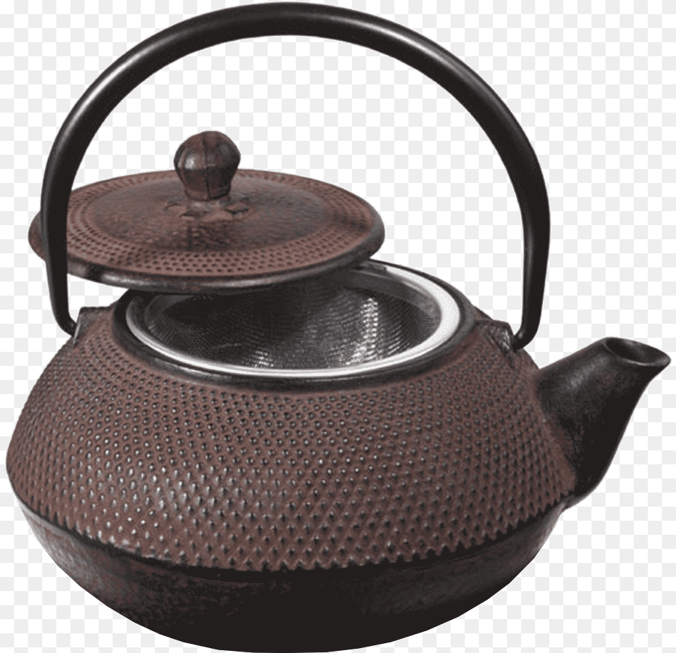 Brown Cast Iron Tetsubin Japanese Teapot 70cl Traditional Japanese Tea Pot, Cookware, Pottery, Electronics, Speaker Free Transparent Png