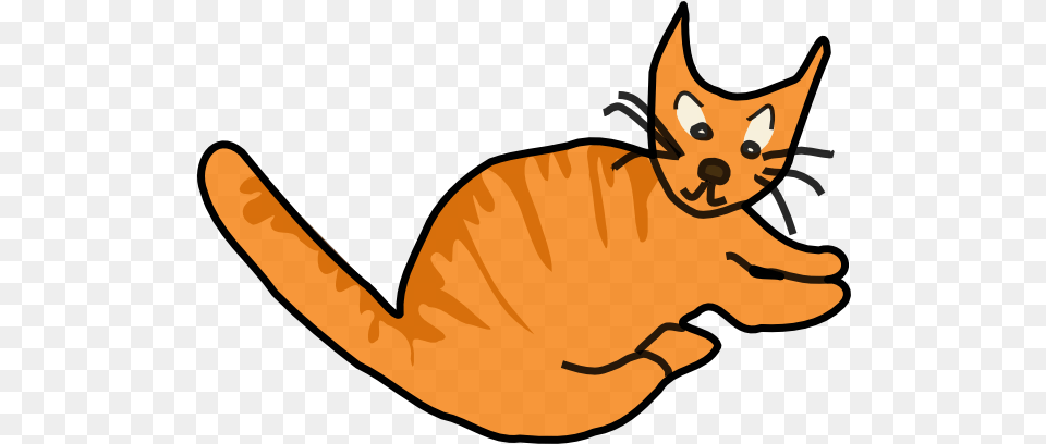 Brown Cat Clip Art Vector Clip Art Online Orange Cat Clip Art, Animal, Mammal, Pet, Baby Png