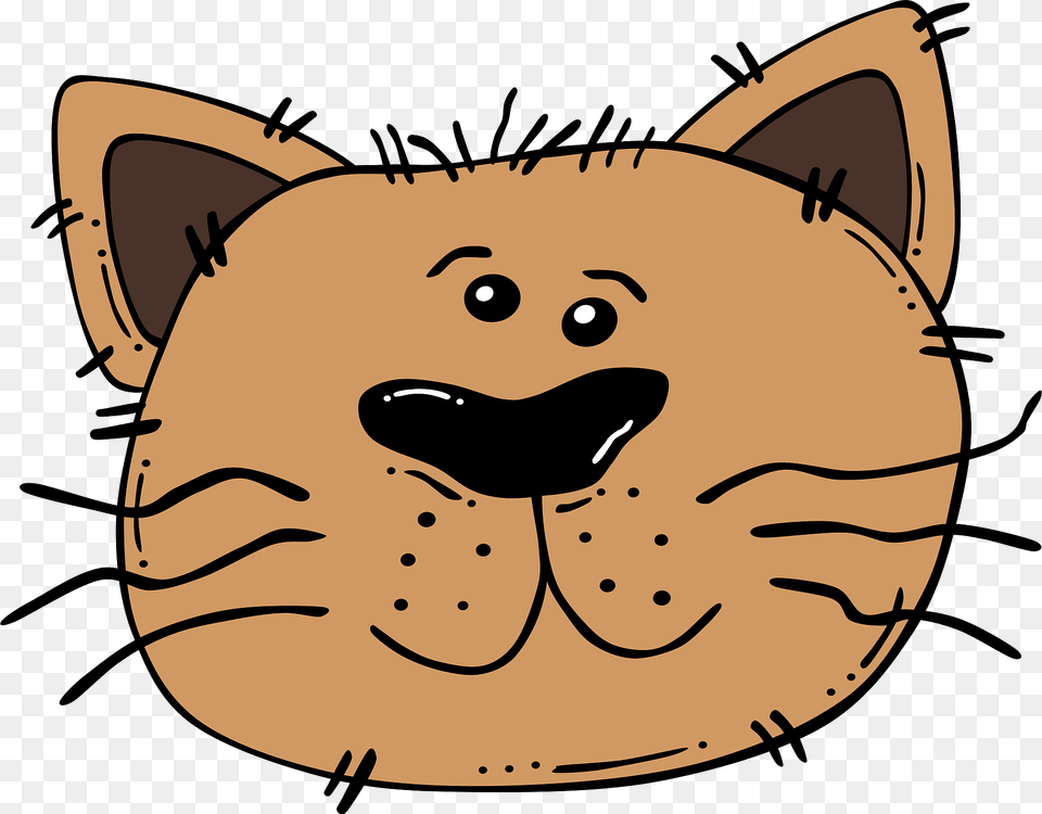 Brown Cat Face Drawing Clipart, Snout, Baby, Person Free Png