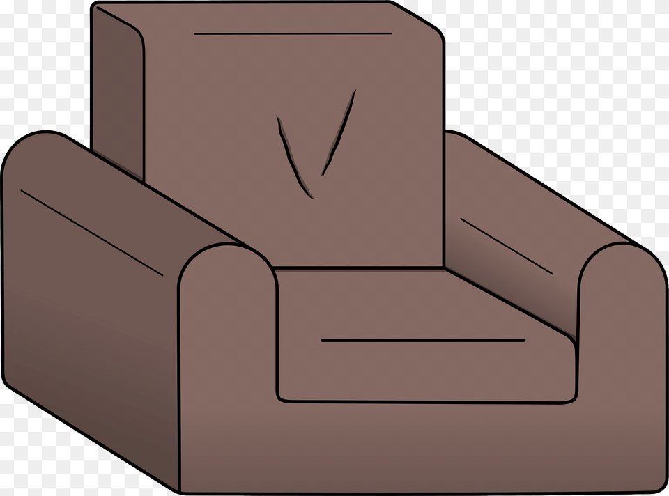 Brown Chair Clipart, Furniture, Couch, Armchair Free Png Download