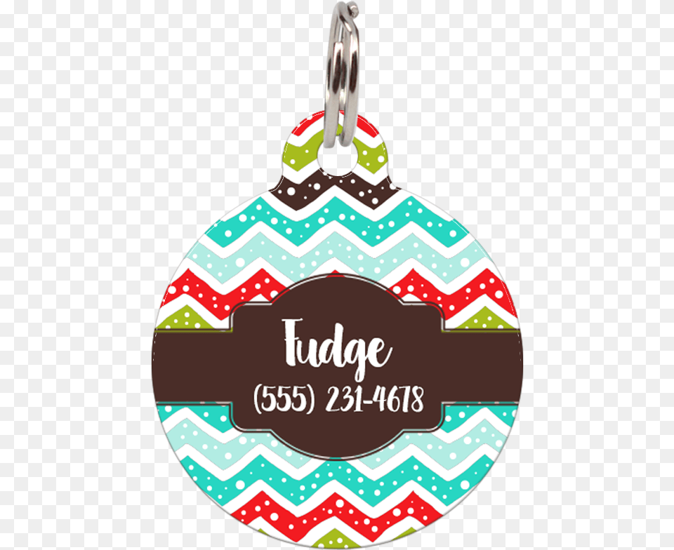 Brown Christmas Chevron Personalized Dog Id Tag For Locket, Accessories, Birthday Cake, Cake, Cream Png Image