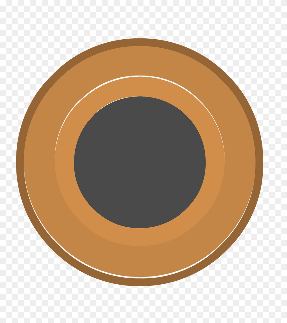 Brown Circle Dark Center Clipart, Hole, Oval, Disk Png Image