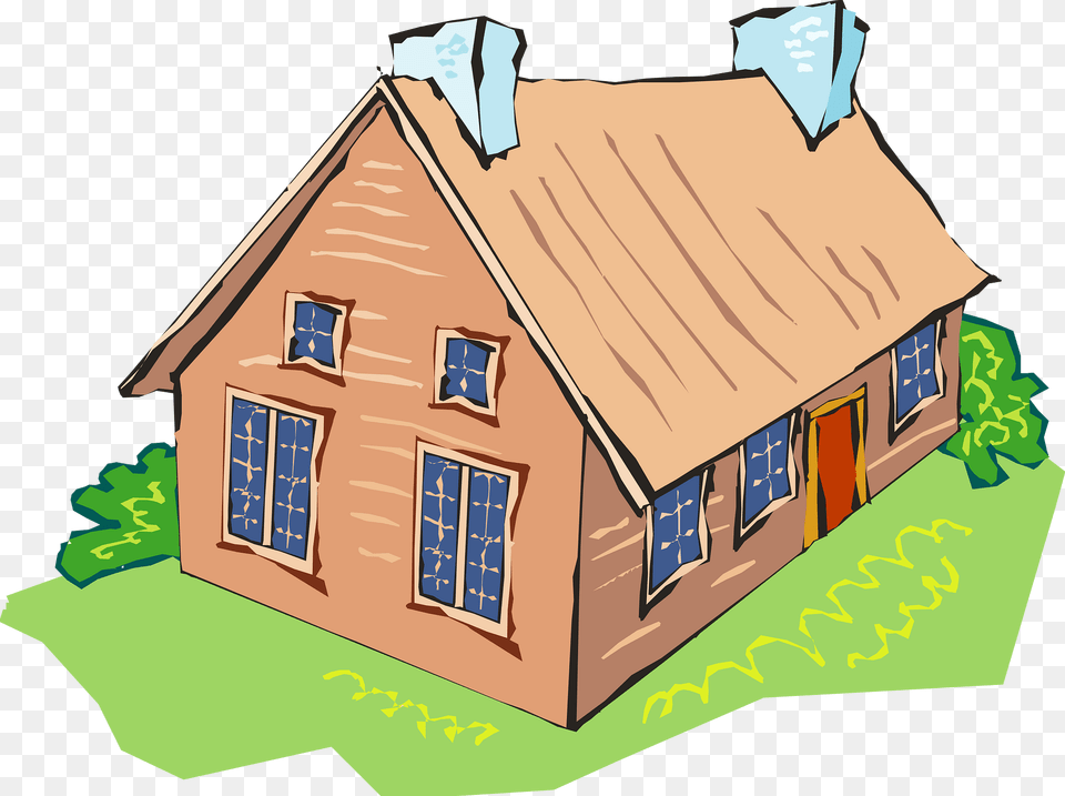 Brown Clipart, Architecture, Housing, House, Cottage Png Image