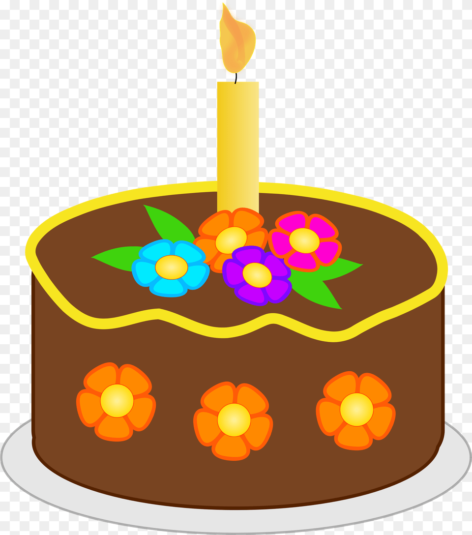 Brown Clipart Birthday Cake, Birthday Cake, Cream, Dessert, Food Free Png Download