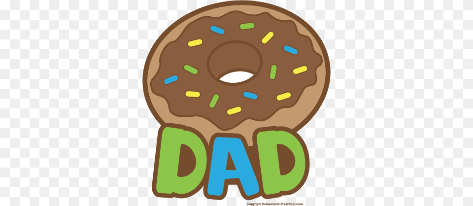 Brown Clipart Dad, Food, Sweets, Donut Png Image