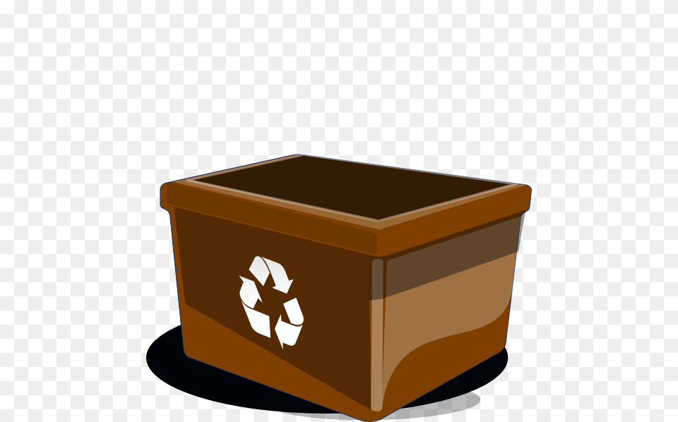 Brown Clipart Recycle Bin, Recycling Symbol, Symbol, Box, Hot Tub Free Png