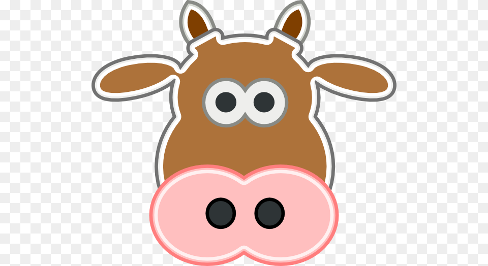 Brown Cow Head Clipart, Snout, Animal, Mammal, Livestock Free Png