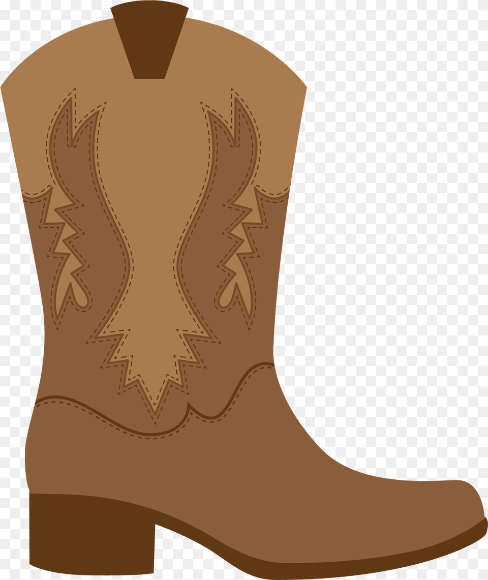 Brown Cowboy Boot Clip Art, Clothing, Cowboy Boot, Footwear, Smoke Pipe Free Png Download