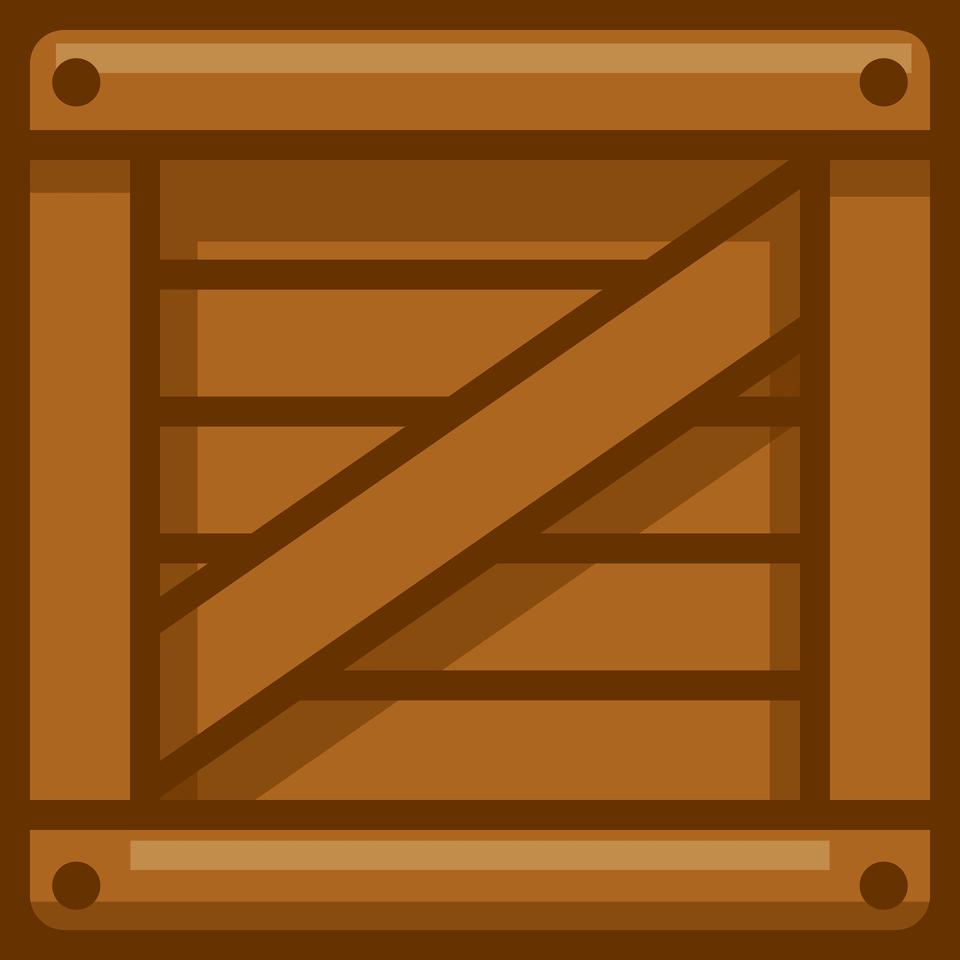 Brown Crate Clipart, Box, Wood, Hardwood Png