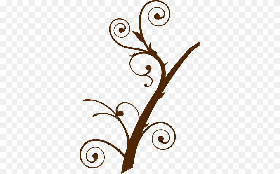 Brown Curly Branch Clip Art, Floral Design, Graphics, Pattern, Animal Free Transparent Png