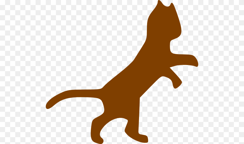 Brown Dancing Cat Svg Clip Arts Cat Clip Art, Silhouette, Animal, Kangaroo, Mammal Free Transparent Png