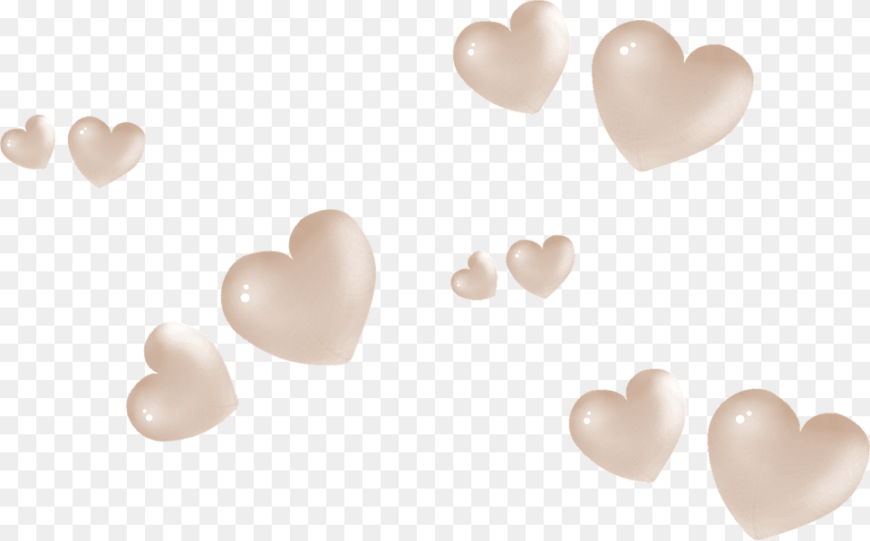 Brown Decorative Hearts Brown Hearts, Heart Free Png Download