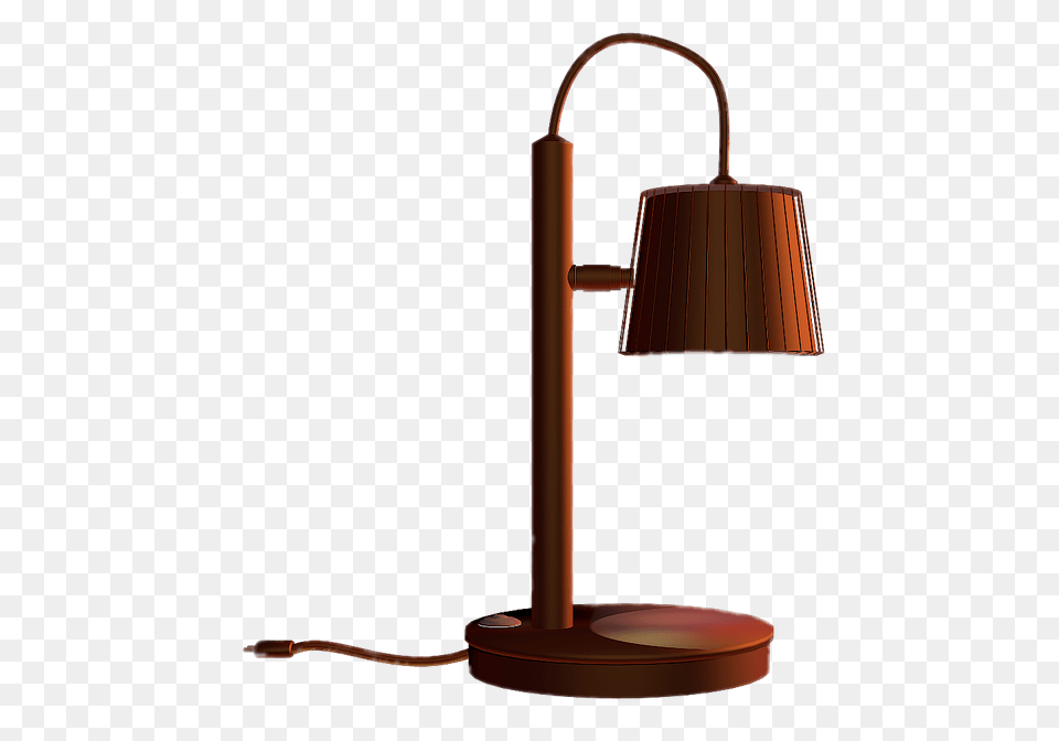 Brown Desk Lamp, Lampshade, Table Lamp Free Transparent Png