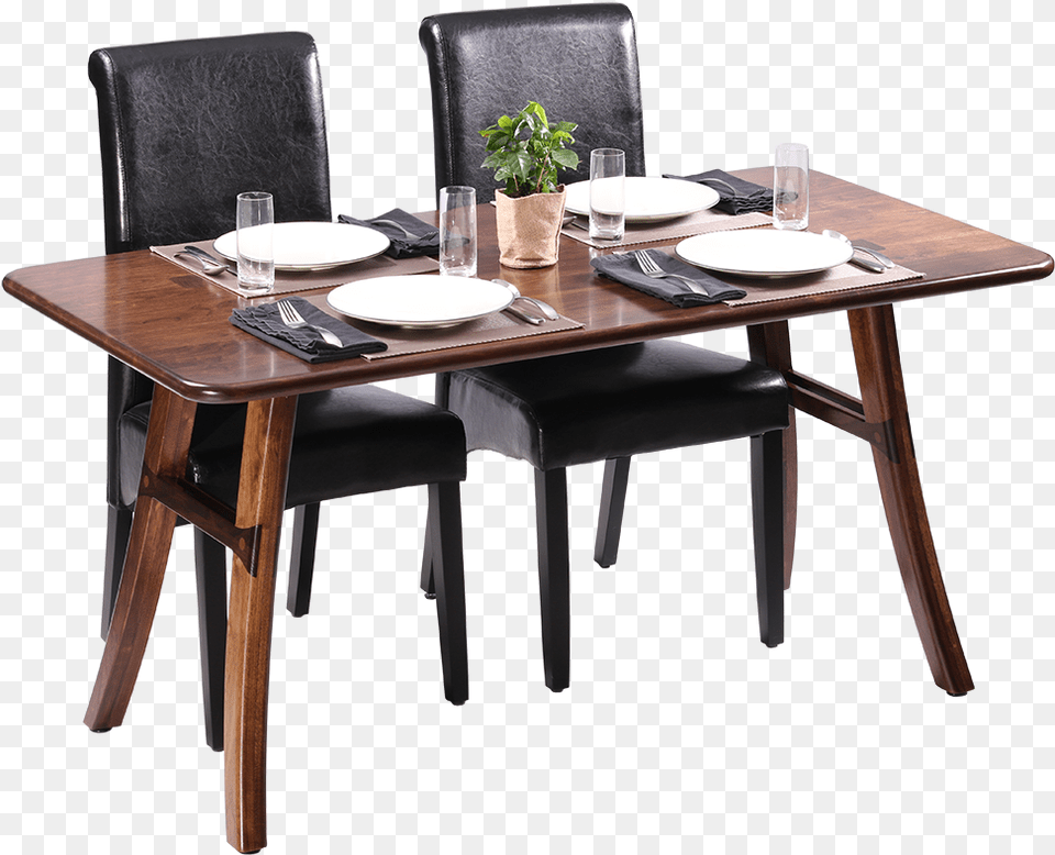Brown Dining Table, Architecture, Room, Indoors, Furniture Free Png Download