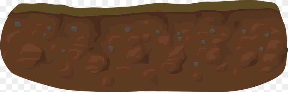Brown Dirt Crosssection Short Clipart, Brick, Bread, Food, Sweets Free Png