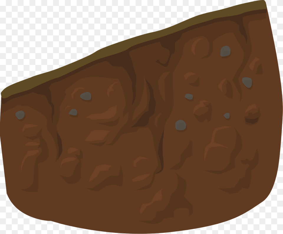 Brown Dirt Crosssection Short Curve Clipart, Brick, Rock, Face, Head Free Transparent Png