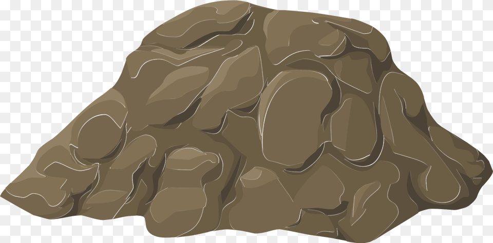 Brown Dirt Pile Clipart, Rock, Outdoors, Nature, Field Png Image