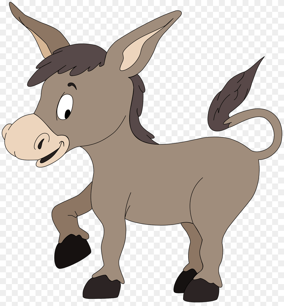 Brown Donkey Clipart, Animal, Mammal, Baby, Person Free Transparent Png