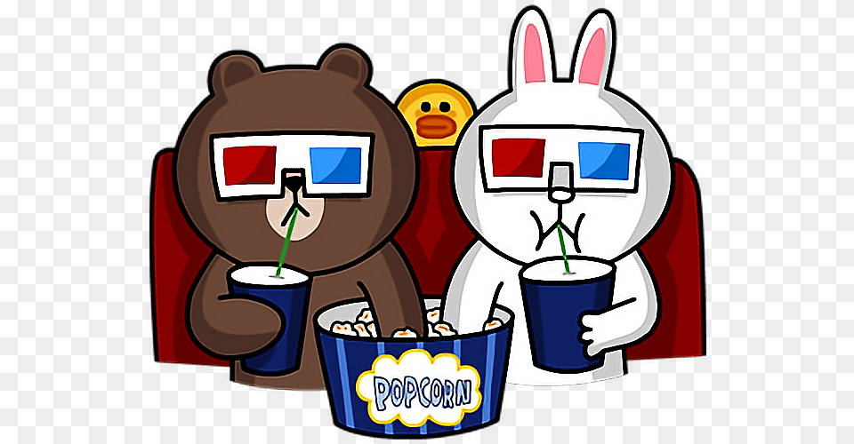 Brown Farm Sticker Bear Line Friends Clipart Brown Cony Movie, Cream, Dessert, Food, Ice Cream Free Png