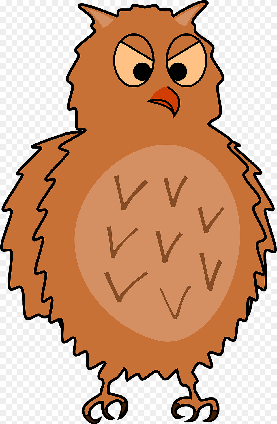 Brown Furry Owl Clipart, Animal, Beak, Bird, Baby Free Png