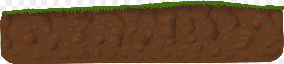 Brown Ground Crosssection Short Clipart, Brick, Soil, Rock, Outdoors Free Png