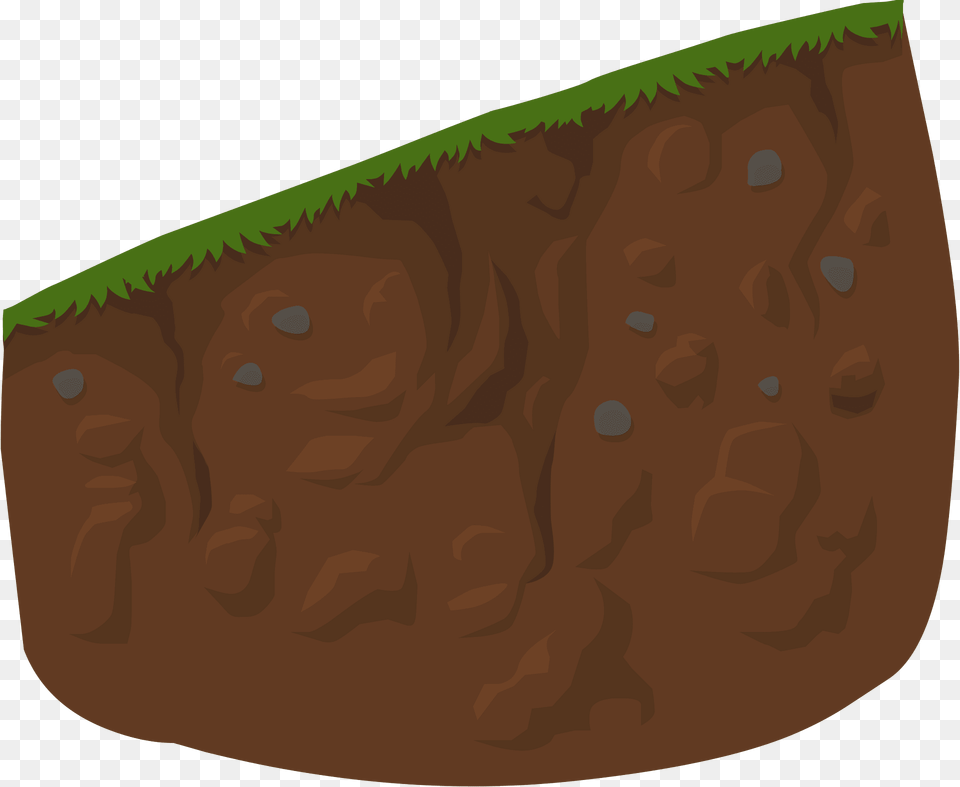 Brown Ground Crosssection Short Curve Clipart, Brick, Rock, Face, Head Free Transparent Png