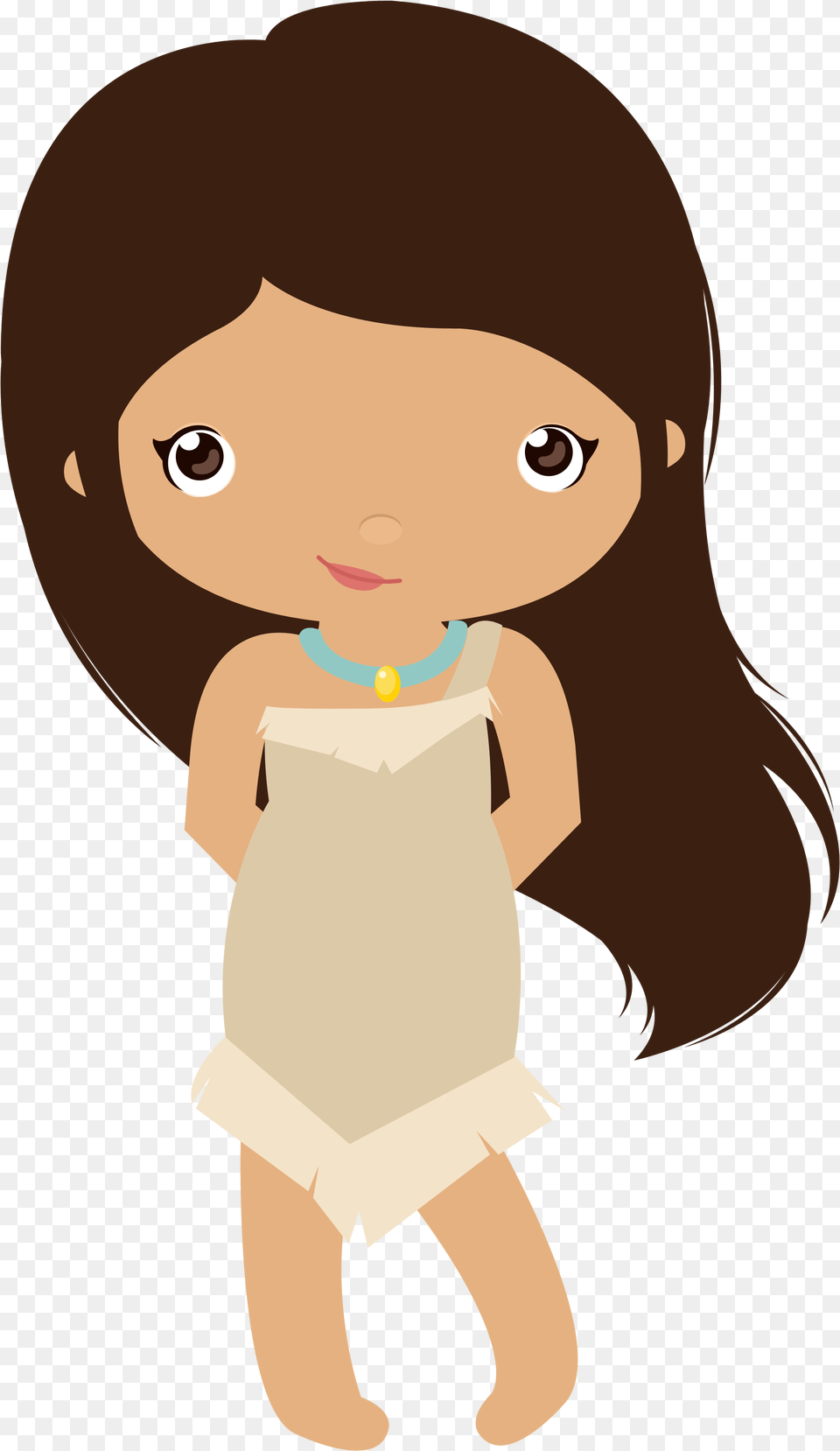 Brown Hair Baby Pocahontas Clipart, Face, Head, Person, Photography Free Png