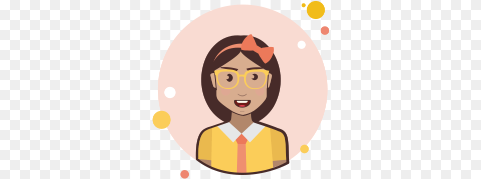 Brown Hair Business Lady With Glasses Icon Happy, Portrait, Photography, Person, Head Png