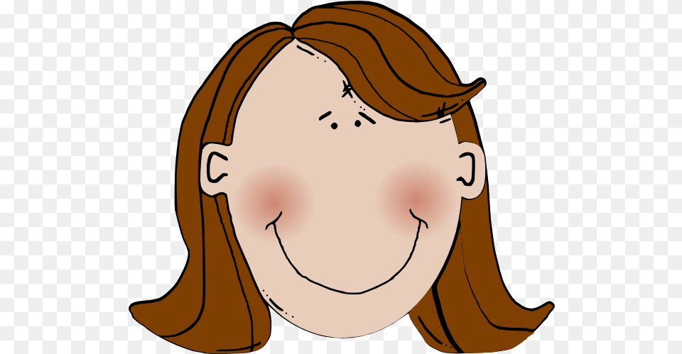 Brown Hair Clip Art Vector Clip Art Online Cartoon Brown Hair Woman, Adult, Female, Person, Head Free Transparent Png