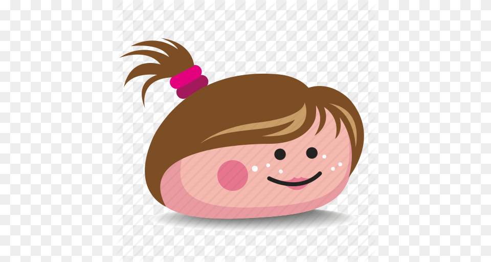 Brown Hair Girl Pet Rock Pony Tail Rock Icon Png