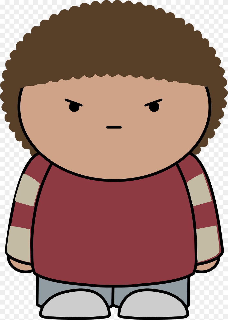 Brown Haired Boy In A Maroon Shirt Mad Face Front Clipart, Baby, Person, Toy, Head Free Transparent Png