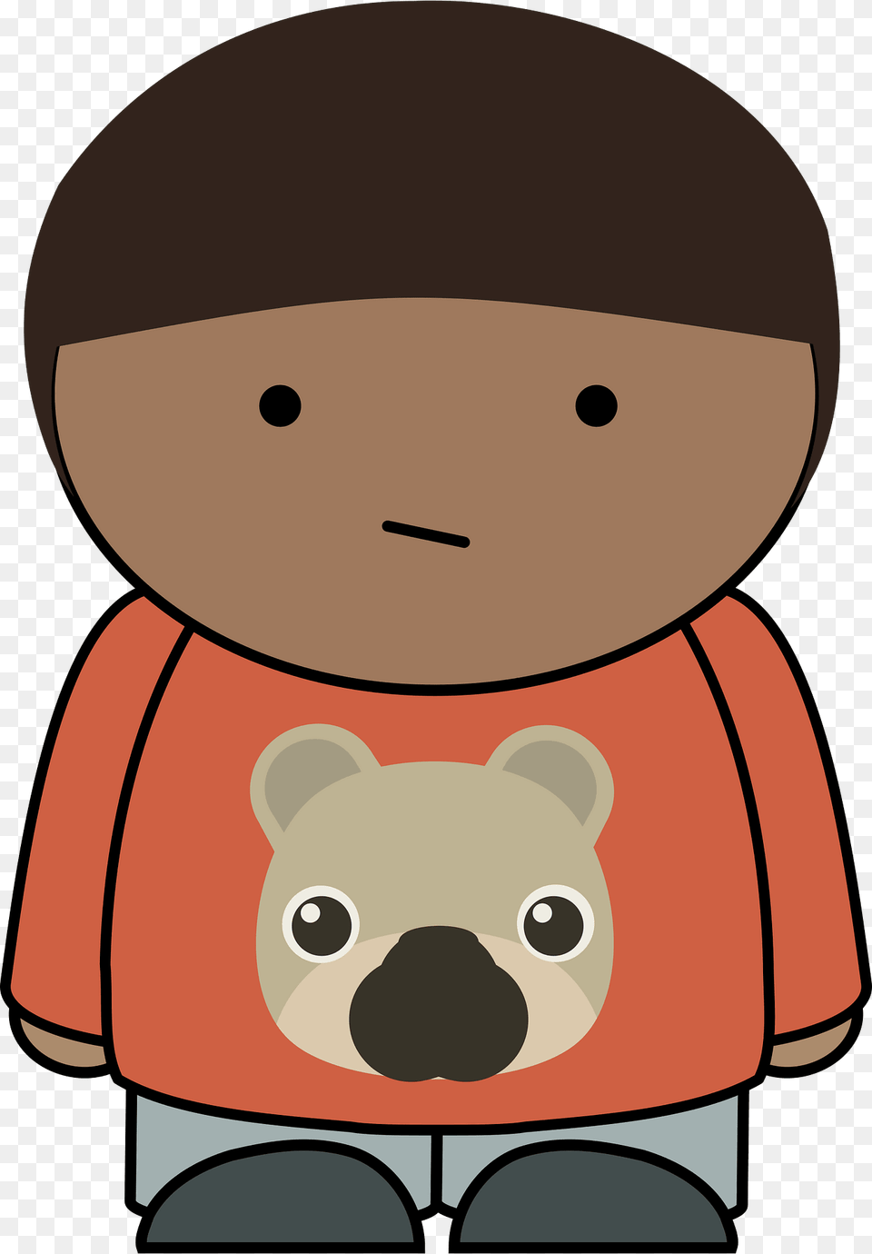 Brown Haired Smirking Boy Clipart, Toy, Animal, Bear, Mammal Free Transparent Png