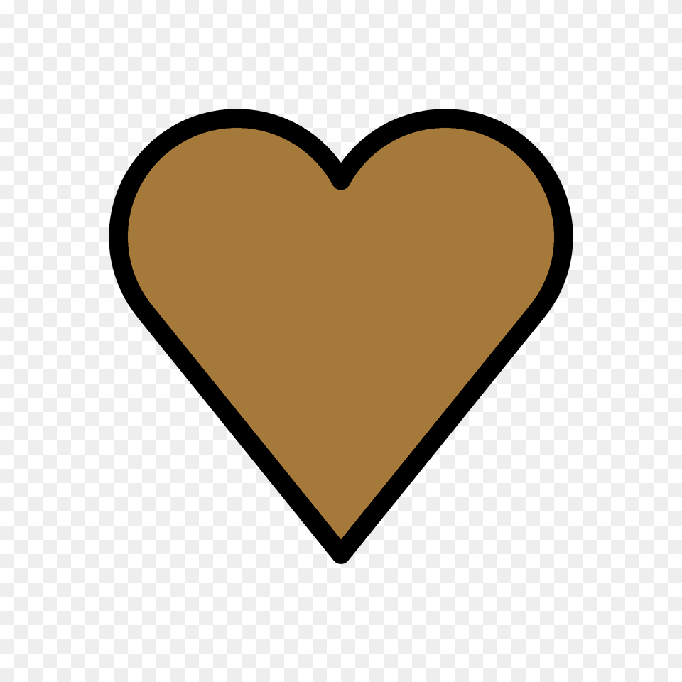 Brown Heart Emoji Clipart Png
