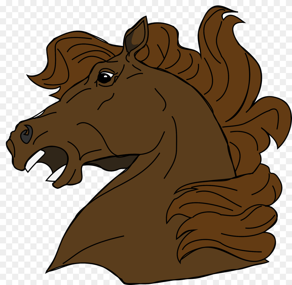 Brown Horse Head Clipart, Electronics, Hardware, Animal, Mammal Free Transparent Png