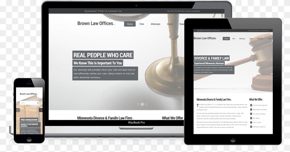 Brown Law Offices Devices Website, Computer, Electronics, Phone, Tablet Computer Free Png