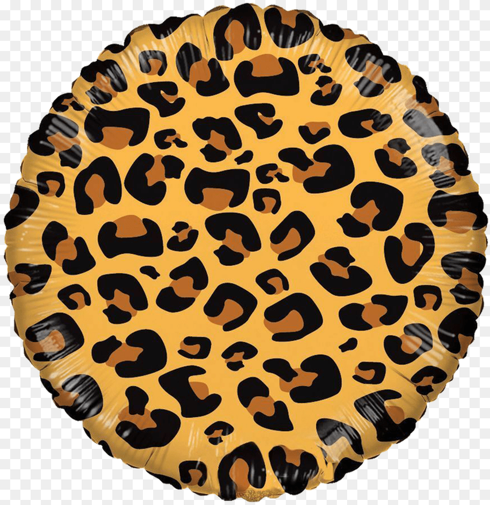 Brown Leopard Print Round Foil Balloon Animal Print Birthday Balloons, Cushion, Home Decor, Rug, Pillow Png