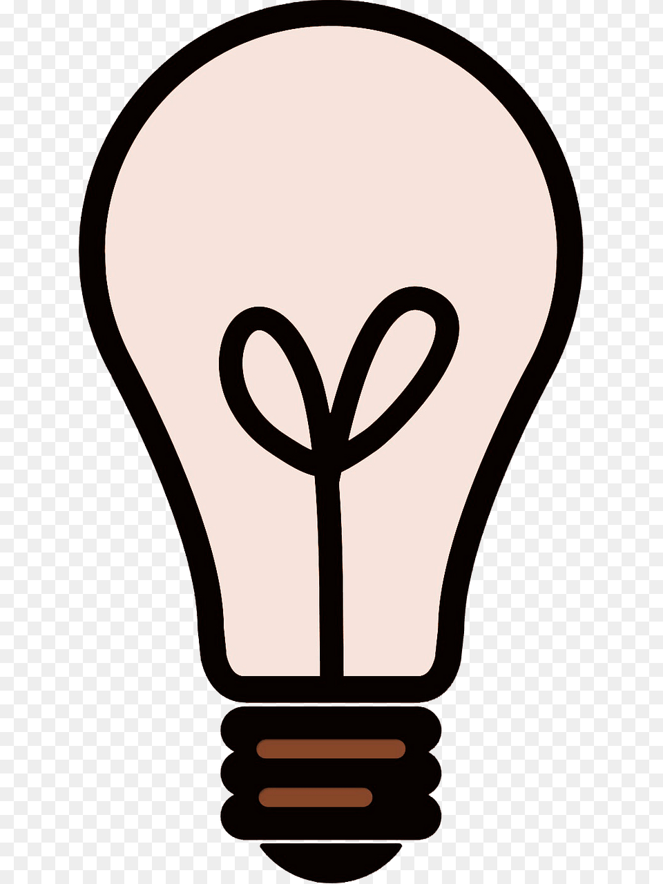 Brown Light Bulb Clipart, Lightbulb Png Image