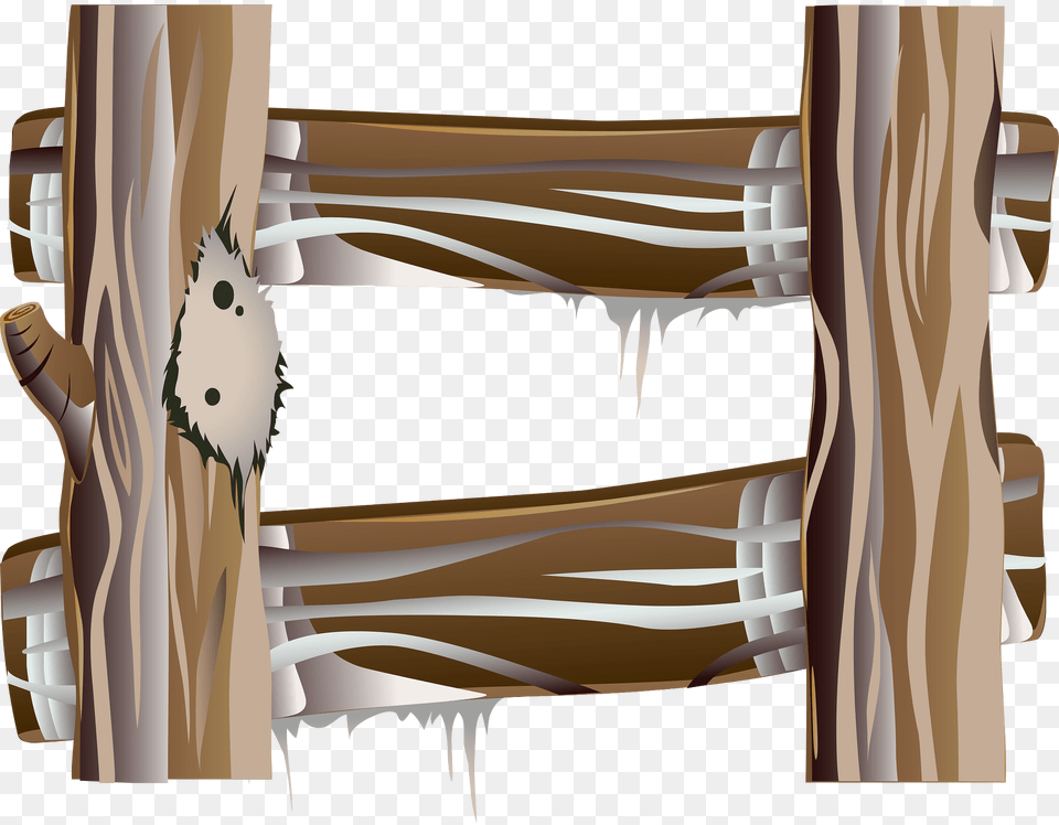 Brown Log Ladder Clipart, Wood, Crib, Furniture, Infant Bed Png Image