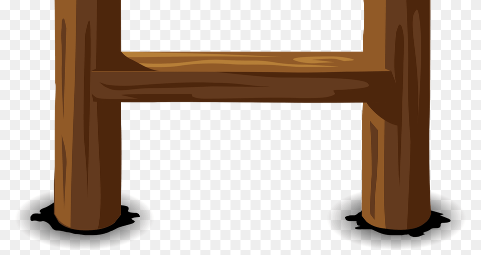 Brown Log Ladder Clipart, Furniture, Wood Free Png Download