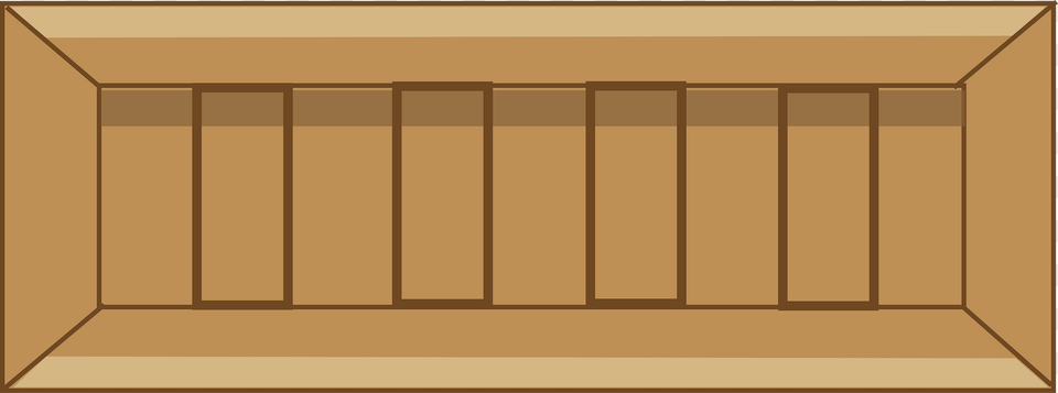 Brown Long Crate Clipart, Box, Shelf, Wood Png