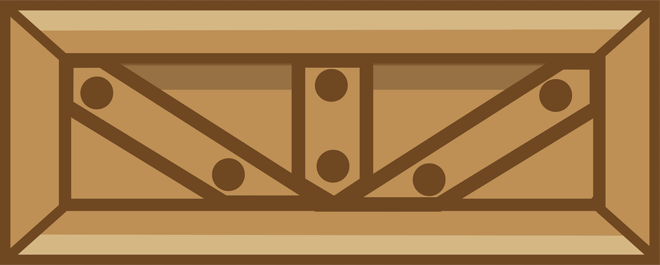 Brown Long Crate Clipart, Furniture, Sideboard, Table Png Image