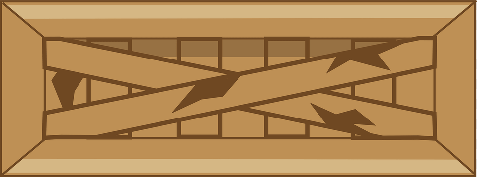 Brown Long Crate Clipart, Wood Free Transparent Png