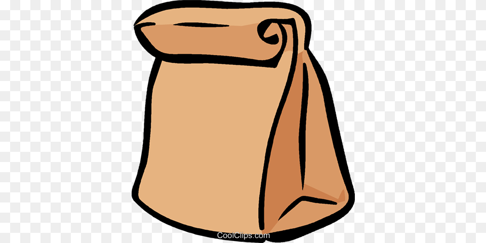 Brown Lunch Bag Royalty Vector Clip Art Illustration, Sack, Text Png