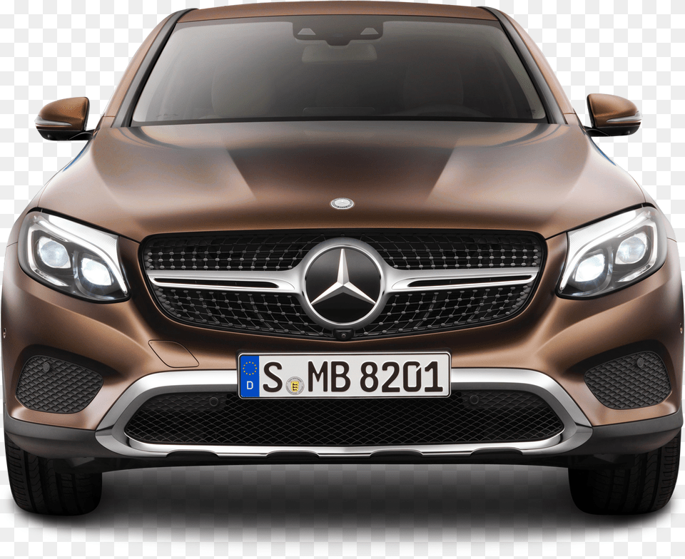 Brown Mercedes Benz Gle Coupe Front View Car Image Cars Front View, License Plate, Transportation, Vehicle, Bumper Free Png Download